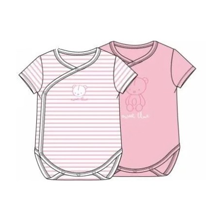 PACK X 2 BODYS NIÑA BABY LOSAN 01V-R201AL