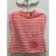 CAMISETA RAYAS ROSADA BABY NIÑA LOSAN REF 118-1205