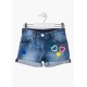 SHORT BORDADO CORAZONES NIÑA MINI LOSAN REF 116-6002AL