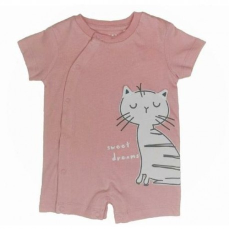 ENTERIZO GATITO ROSA NIÑA BABY LOSAN REF 11V-P005AL
