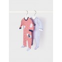 MAYORAL SET X 2 PIJAMAS IÑO REF 1634 RED
