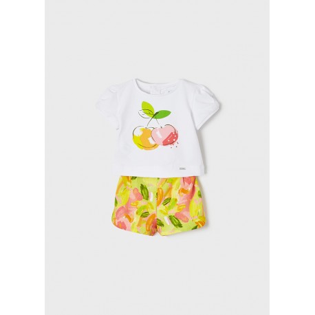 MAYORAL CONJUNTO BERMUDA ESTAMPADO BEBÉ NIÑA REF 1245
