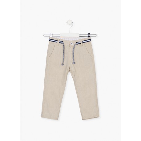 PANTALON EN LINO BABY LOSAN REF 217-9796AL
