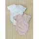 LOSAN PACKX2 BODYS NIÑA REF 21V-R001AL ROSADO