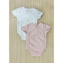LOSAN PACKX2 BODYS NIÑA REF 21V-R001AL ROSADO