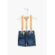 BERMUDA CON CARGERAS LOSAN BABY REF 217-9006 DENIM