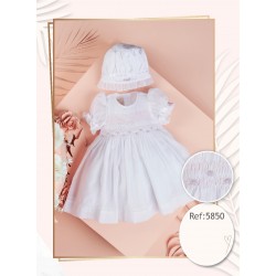 VESTIDO NIÑA REF 5850 BLANCO