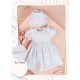 VESTIDO BORDINO NIÑA REF 5849 BLANCO