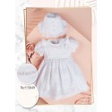 VESTIDO BORDINO NIÑA REF 5849 BLANCO