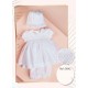 VESTIDO BORDINO NIÑA REF 5842 BLANCO