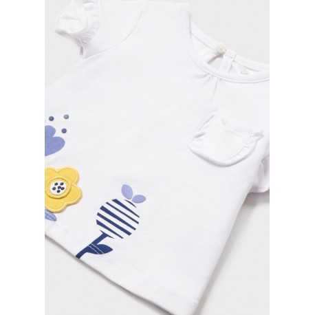 CAMISETA BABY NIÑA REF 1097 BLANCA