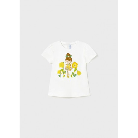 CAMISETA BABY NIÑA REF 1005 BLANCO-MIMOSA