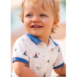 POLO BABY NIÑO REF 1106 ESTAMPADO BARCOS