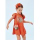 VESTIDO MINI NIÑA REF 3947 NARANJA