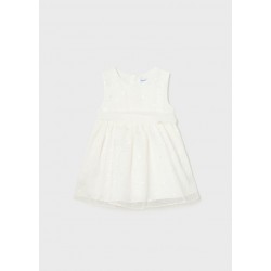 VESTIDO BABY NIÑA REF 1948 BLANCO