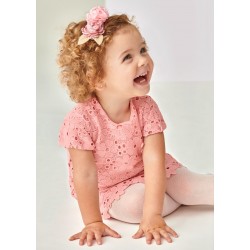 VESTIDO BABY NIÑA GUIPUR REF 1949 ROSADO