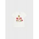 CAMISETA BABY NIÑA REF 1005 BLANCO-ROJO