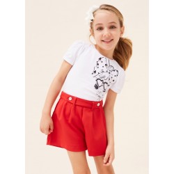 SHORT MINI NIÑA REF 3202 ROJO