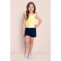 CONJUNTO MILON NIÑA REF 14099 AMARILLO