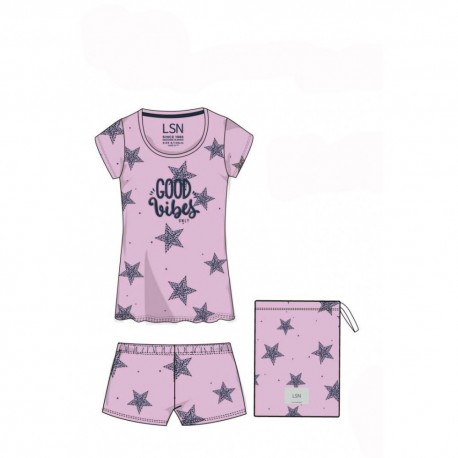 PIJAMA JUNIOR NIÑA REF 21G-P002AL LILA