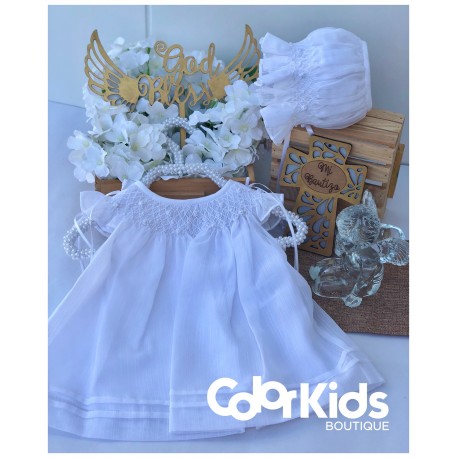 BORDINO VESTIDO BAUTIZO NIÑA REF 3610