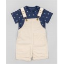 BRAGA + CAMISETA ZIPPY REF 23009 AZUL-BEIGE