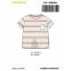 CAMISETA BABY NIÑO REF 317-1025 CRUDO-RAYAS