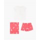 PIJAMA NIÑA REF 316-P000 CRUDO-FRESA