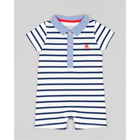 MAMELUCO NIÑO REF 23003 BLANCO RAYAS