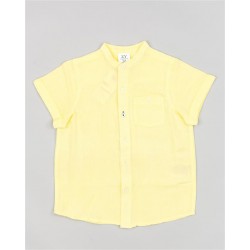 CAMISA EN LINO NIÑO REF 23013 AMARILLO