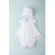 VESTIDO BORDINO NIÑA REF 5914 BLANCO