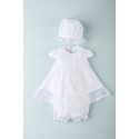 VESTIDO BORDINO NIÑA REF 5914 BLANCO