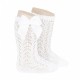 MEDIAS ALTAS ESPAÑOLAS CEREMONIALES REF 2519/2 BLANCA